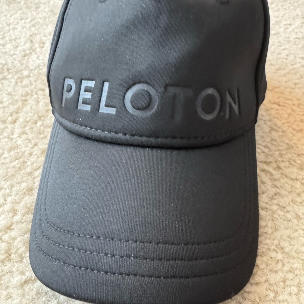 Peloton Structured Black Baseball Cap - image 1